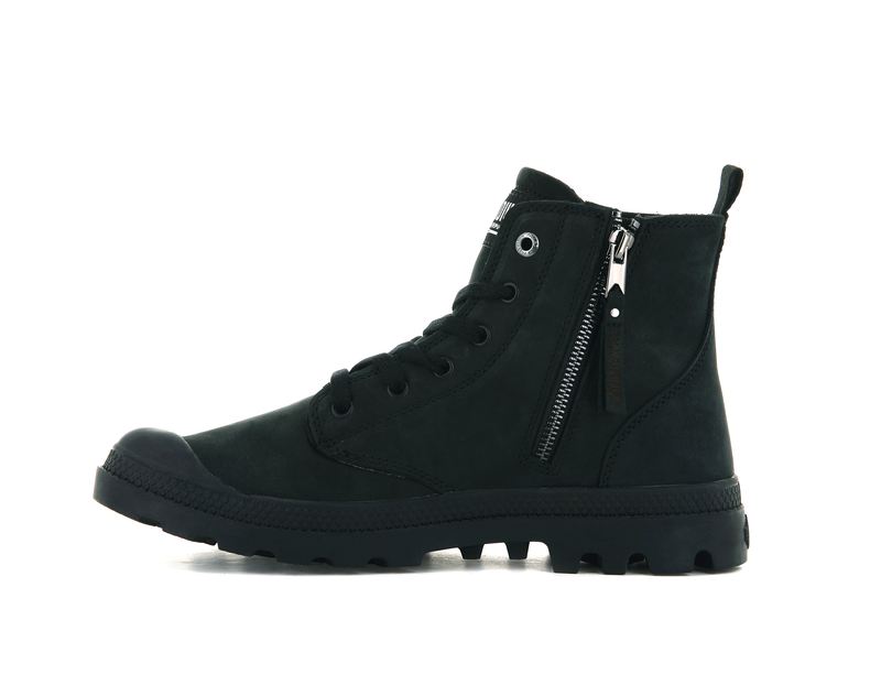 Men's Palladium Pampa Hi Zip Nbk Boots Black | UAE  EIKLH3741