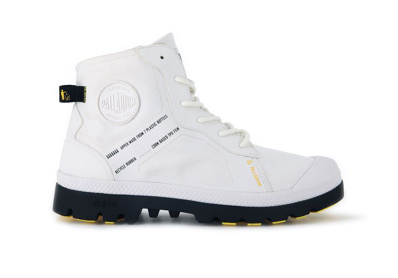 Men\'s Palladium Pampa Lite+ Rc Wp+ 2 Boots White | UAE  QXYBJ1382