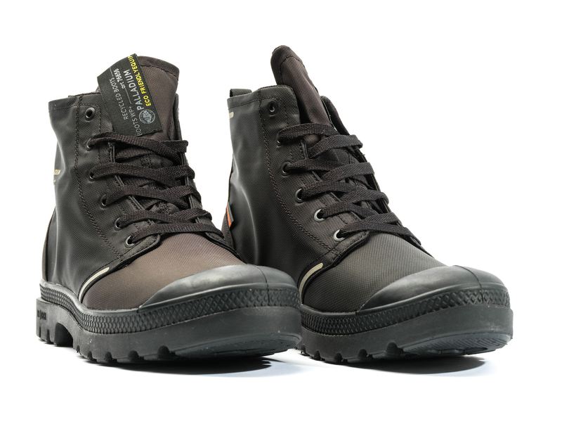 Men's Palladium Pampa Lite+ Recycle Wp+ High Tops Black | UAE  CHQFG3652