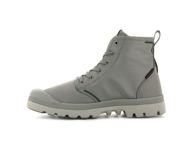 Men's Palladium Pampa Lite+ Recycle Wp+ Boots Grey | UAE  DYURW9738