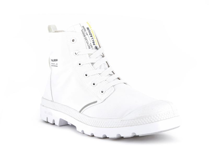 Men's Palladium Pampa Lite+ Recycle Wp+ High Tops White | UAE  IKMNE7941