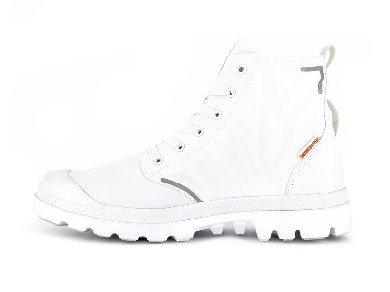 Men's Palladium Pampa Lite+ Recycle Wp+ High Tops White | UAE  IKMNE7941