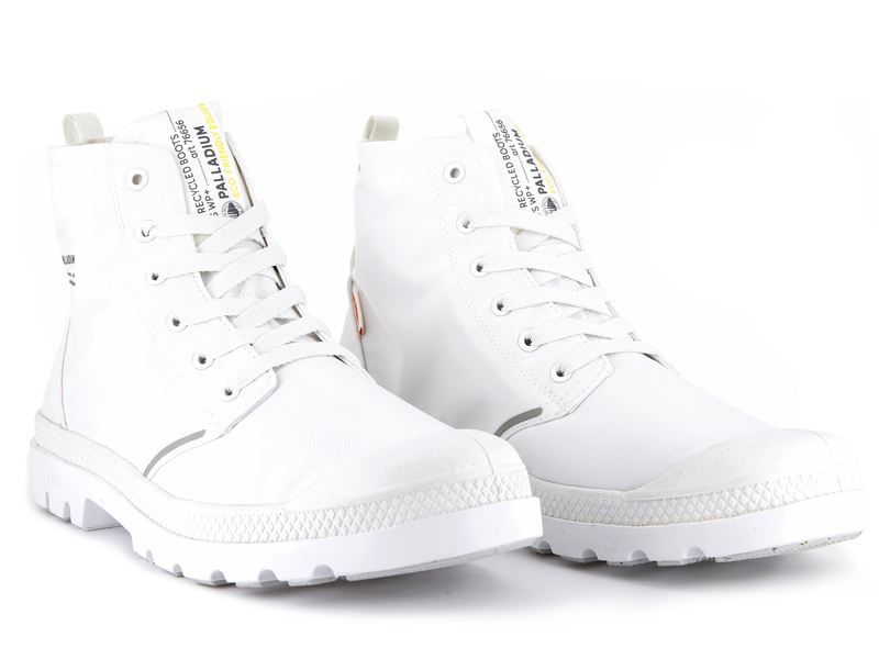 Men's Palladium Pampa Lite+ Recycle Wp+ High Tops White | UAE  IKMNE7941