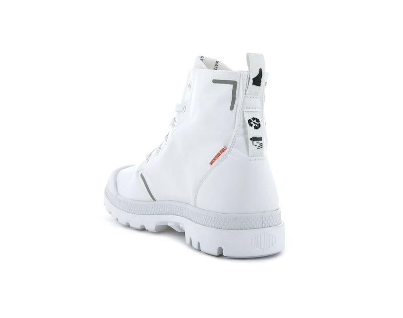 Men's Palladium Pampa Lite+ Recycle Wp+ High Tops White | UAE  IKMNE7941