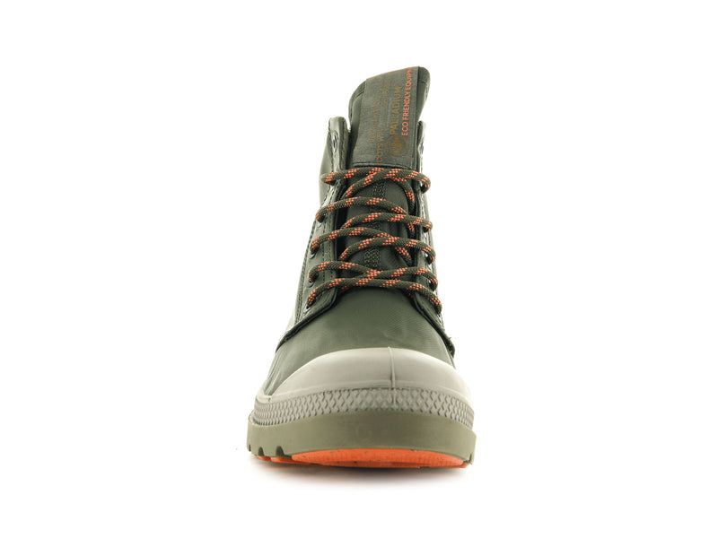 Men's Palladium Pampa Lite+ Recycle Wp+ High Tops Olive | UAE  KJHXP3548