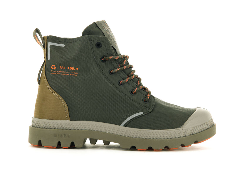 Men\'s Palladium Pampa Lite+ Recycle Wp+ High Tops Olive | UAE  KJHXP3548