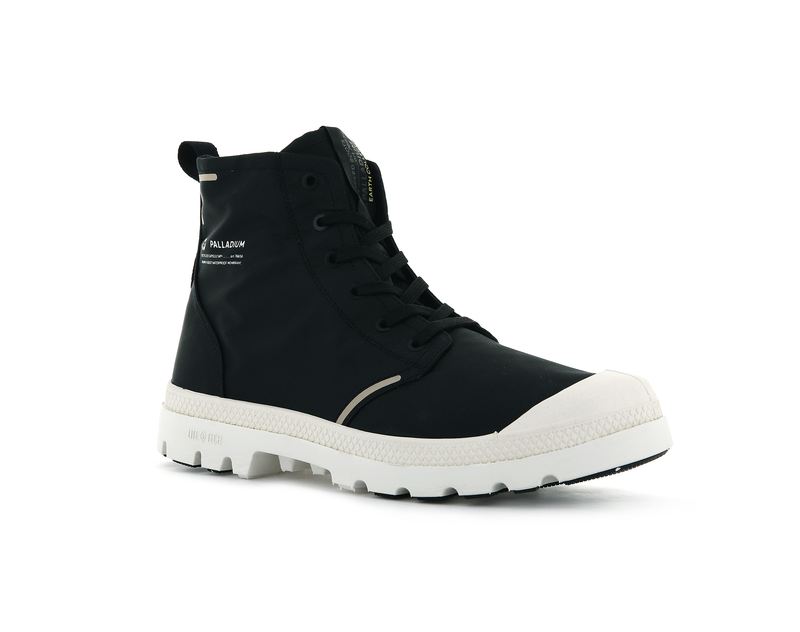 Men's Palladium Pampa Lite+ Recycle Wp+ High Tops Black | UAE  LKIOS1273