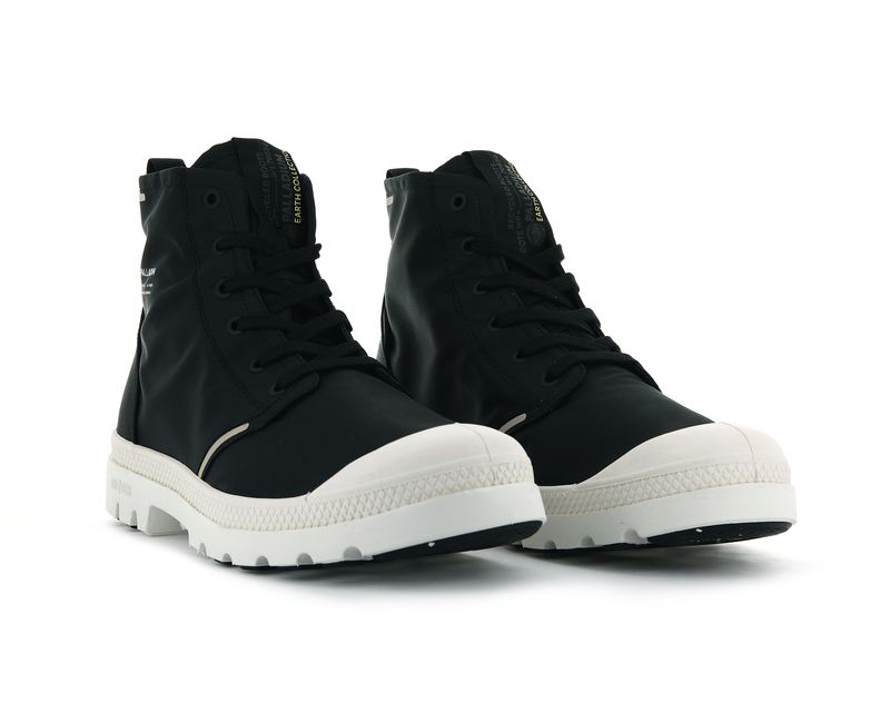 Men's Palladium Pampa Lite+ Recycle Wp+ High Tops Black | UAE  LKIOS1273