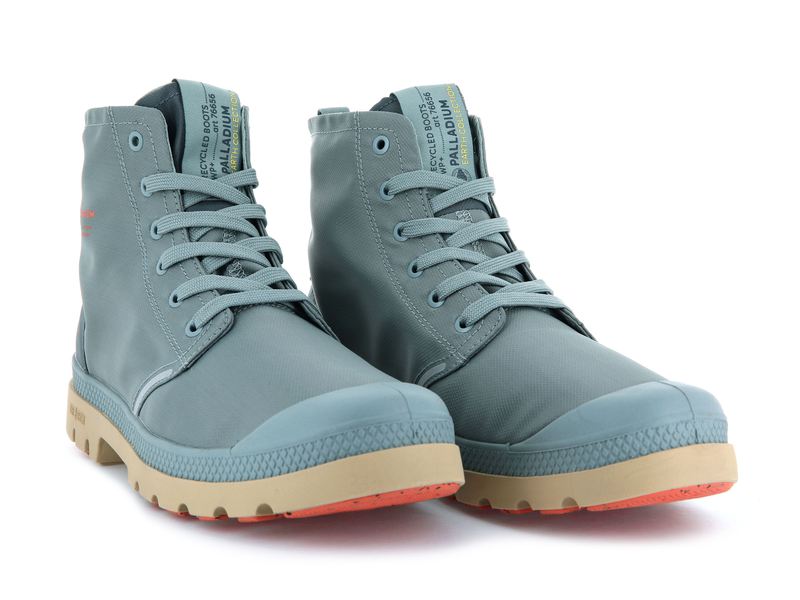 Men's Palladium Pampa Lite+ Recycle Wp+ High Tops Blue | UAE  TUBDE6209