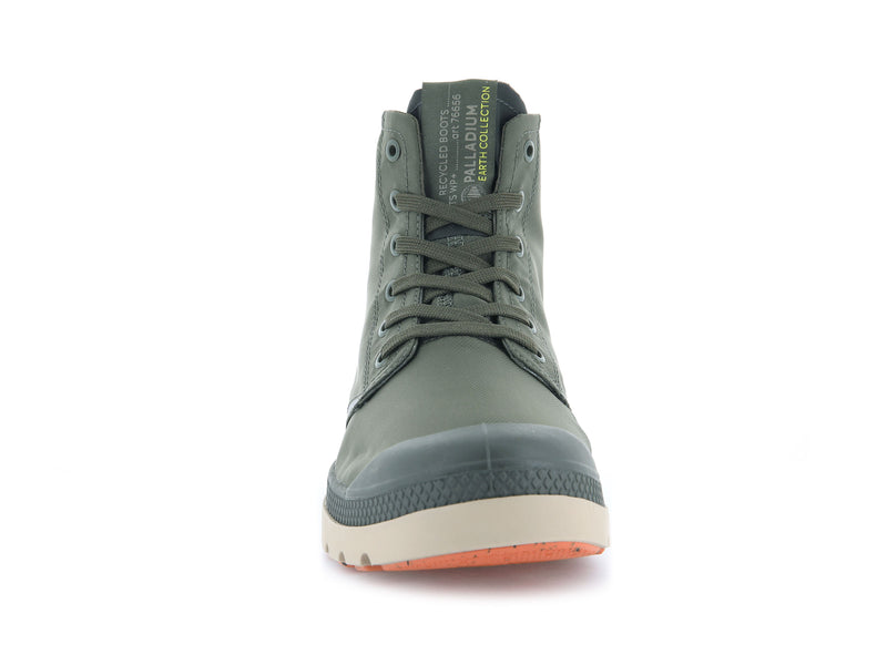 Men's Palladium Pampa Lite+ Recycle Wp+ High Tops Olive | UAE  XKTRQ4691