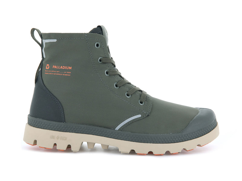 Men\'s Palladium Pampa Lite+ Recycle Wp+ High Tops Olive | UAE  XKTRQ4691