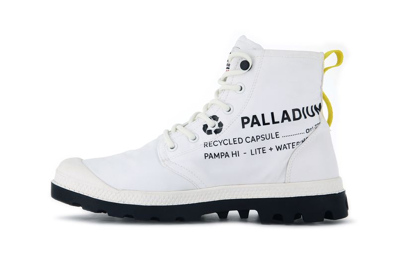 Men's Palladium Pampa Recycle Waterproof+ 2 Boots White | UAE  KCPIB6975