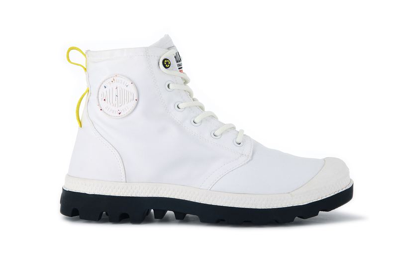 Men\'s Palladium Pampa Recycle Waterproof+ 2 Boots White | UAE  KCPIB6975