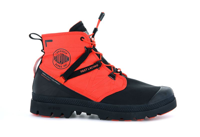 Men\'s Palladium Pampa Travel Lite+ Waterproof High Tops Coral | UAE  HCTDS8975