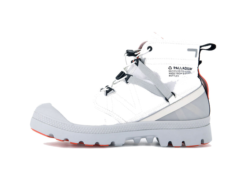 Men's Palladium Pampa Travel Lite+ Waterproof Boots White | UAE  NYHWD5397