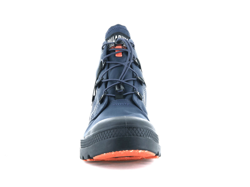 Men's Palladium Pampa Travel Lite+ Waterproof Boots Indigo | UAE  PHQOB0253