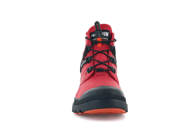 Men's Palladium Pampa Travel Lite+ Waterproof Boots Red | UAE  VLFWB3185