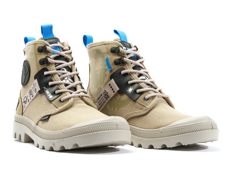 Men's Palladium Pampa Witch Queen X Destiny Boots Beige | UAE  ETBIR8126