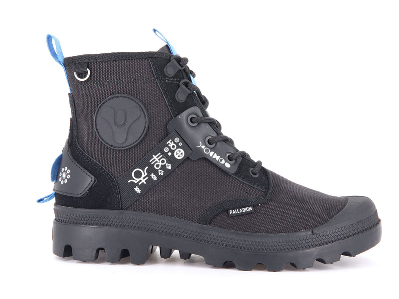 Men\'s Palladium Pampa Witch Queen X Destiny Boots Black | UAE  KXVES1698