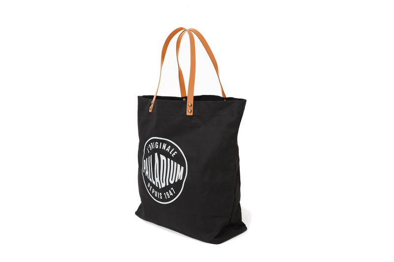 Men's Palladium Round Logo Tote Bags Black | UAE  UGLDV1863