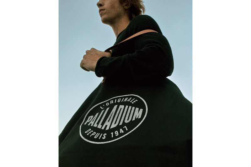 Men's Palladium Round Logo Tote Bags Black | UAE  UGLDV1863