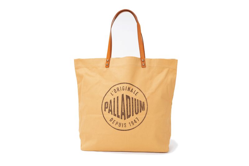 Men's Palladium Round Logo Tote Bags Brown | UAE  KBYNJ3528