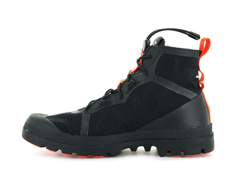 Men's Palladium Travel Lite+ Adventure Boots Black | UAE  DXLPG5418