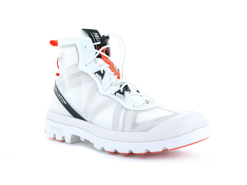 Men's Palladium Travel Lite+ Adventure Boots White | UAE  GCBLF4895