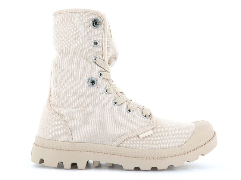 Women's Palladium Baggy High Tops Beige | UAE  JIADM5394