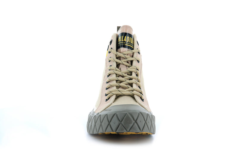 Women's Palladium Palla Ace Supply Mid Low Tops Beige | UAE  MSHTV8572