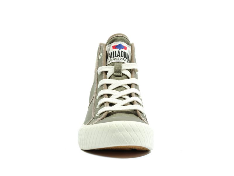 Women's Palladium Palla Louvel High Tops Olive | UAE  WXTYD1380