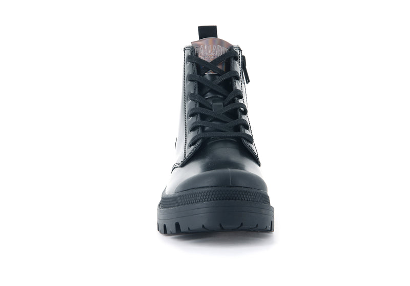 Women's Palladium Pallabase Hi Off-1 Boots Black | UAE  RYNUI8027