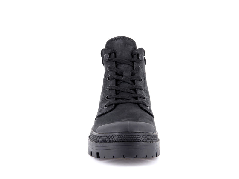 Women's Palladium Pallabase Lo Cuff High Tops Black | UAE  VMXUJ6275