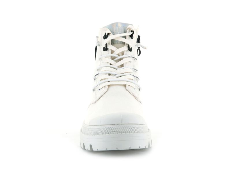 Women's Palladium Pallabase Metro Boots White | UAE  NGLTS5081