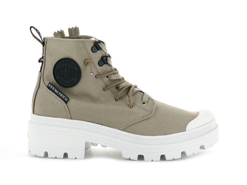 Women\'s Palladium Pallabase Metro Boots Grey | UAE  TNAEX9354