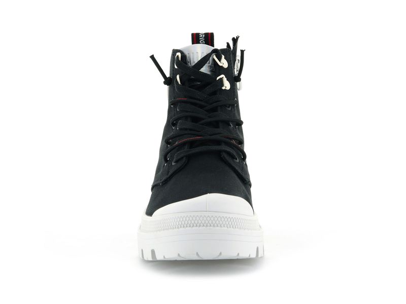 Women's Palladium Pallabase Metro High Tops Black | UAE  VYSDA7201