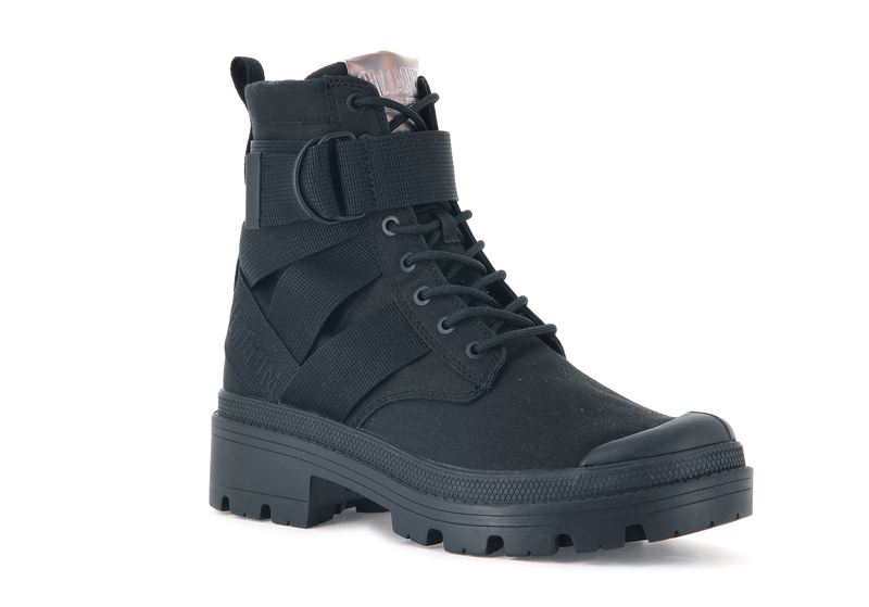 Women's Palladium Pallabase Tact S Tx Boots Black | UAE  UKCOZ5389