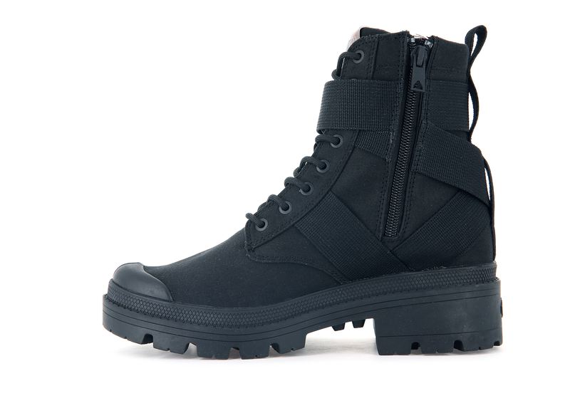 Women's Palladium Pallabase Tact S Tx Boots Black | UAE  UKCOZ5389