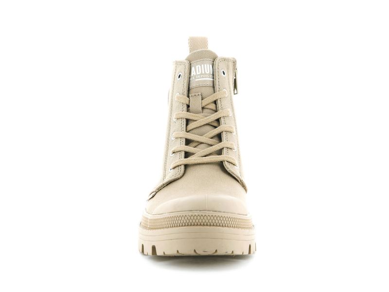 Women's Palladium Pallabase Twill Boots Beige | UAE  GCWTS4908