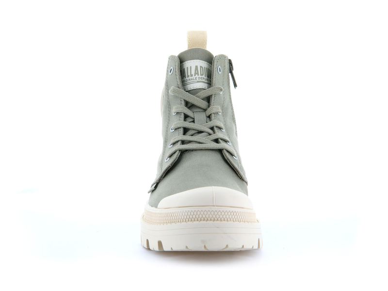 Women's Palladium Pallabase Twill Boots Grey | UAE  KSXJD7516