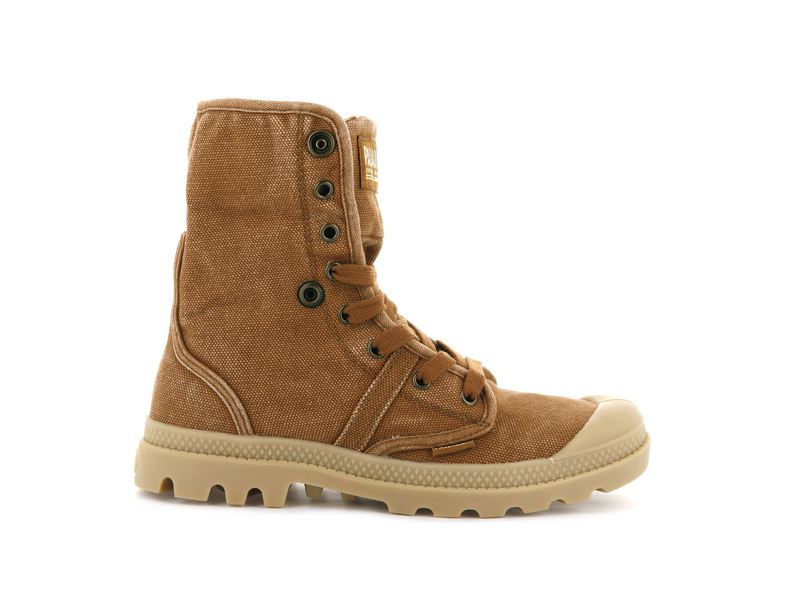 Women's Palladium Pallabrousse Baggy Boots Brown | UAE  ZSRWT1892