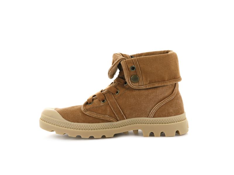 Women's Palladium Pallabrousse Baggy High Tops Brown | UAE  IOKCH5620