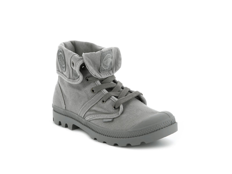 Women's Palladium Pallabrousse Baggy High Tops Titanium | UAE  OTPWC1530