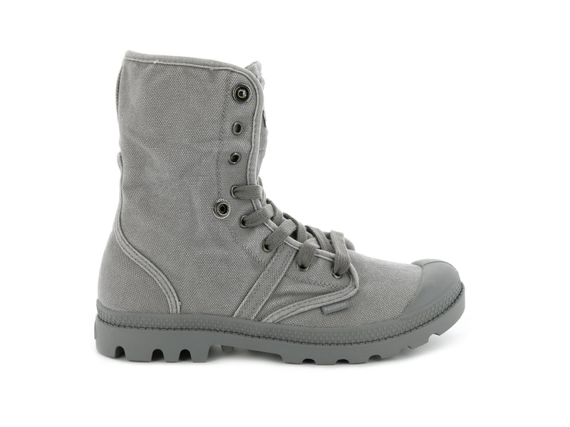 Women's Palladium Pallabrousse Baggy High Tops Titanium | UAE  OTPWC1530