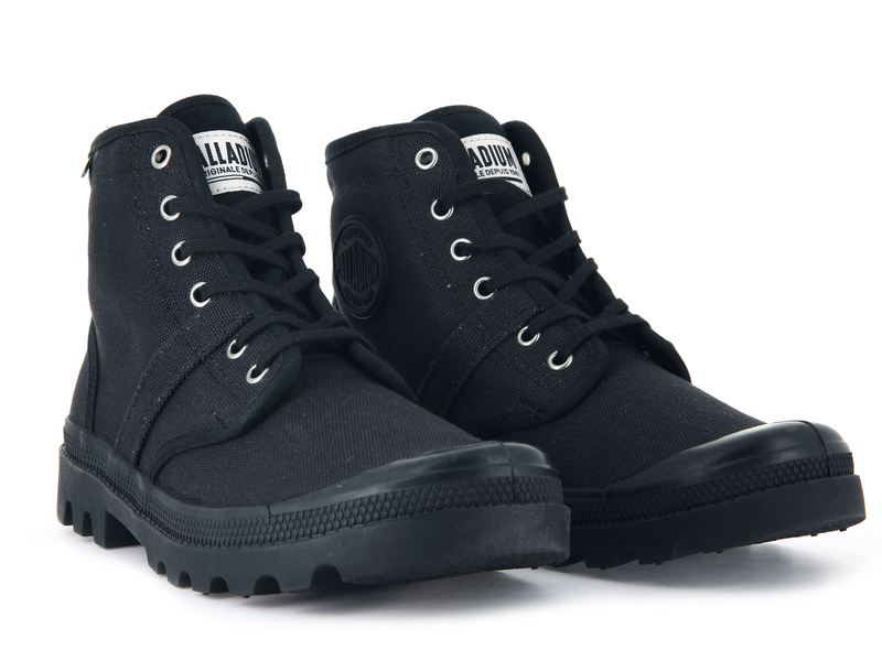 Women's Palladium Pallabrousse Boots Black | UAE  MJWAL2651