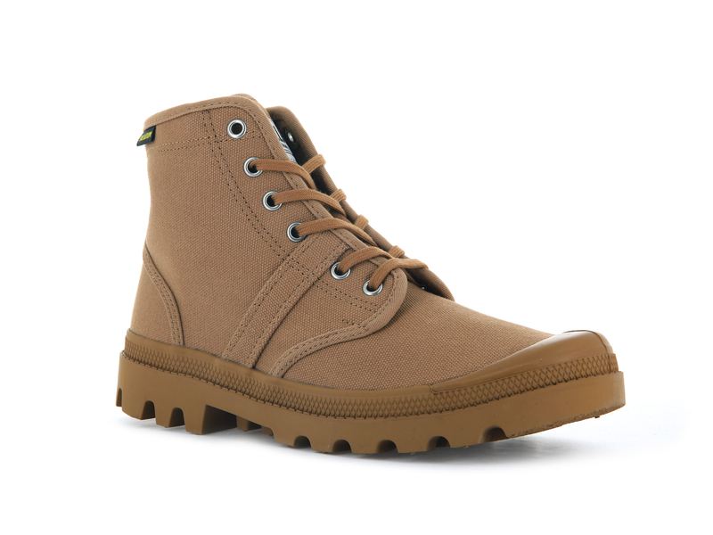 Women's Palladium Pallabrousse Boots Brown | UAE  GOTPV4813