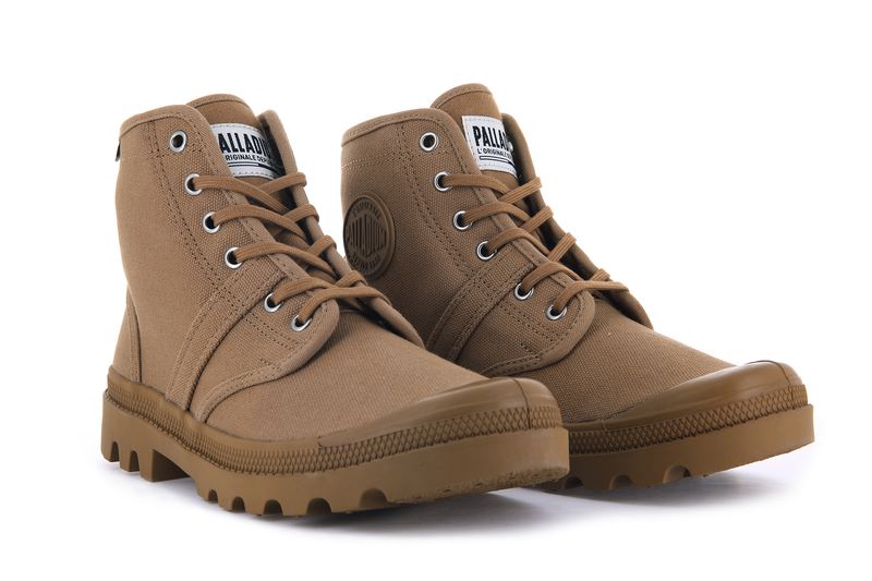 Women's Palladium Pallabrousse Boots Brown | UAE  GOTPV4813