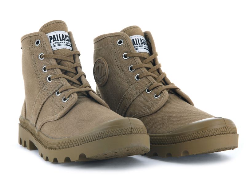 Women's Palladium Pallabrousse Boots Olive | UAE  PZWSB1042