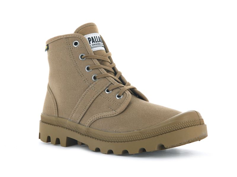 Women's Palladium Pallabrousse High Tops Olive | UAE  PXZYR3480