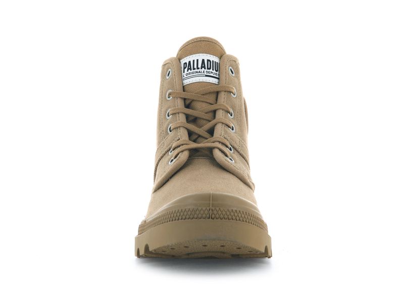 Women's Palladium Pallabrousse High Tops Olive | UAE  PXZYR3480